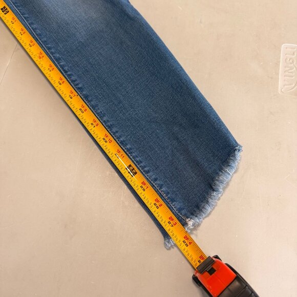 DL1961 Margaux Ankle Skinny Stretch Denim Raw Hem Blue Jeans Womens size 31 - Picture 12 of 13